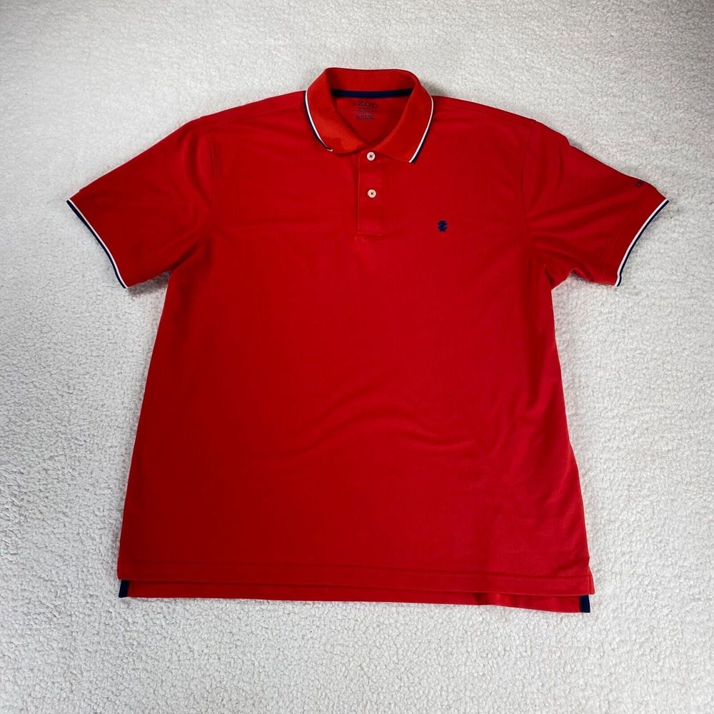 IZOD Golf Men's‎ Red Performance Polo Shirt Size XL